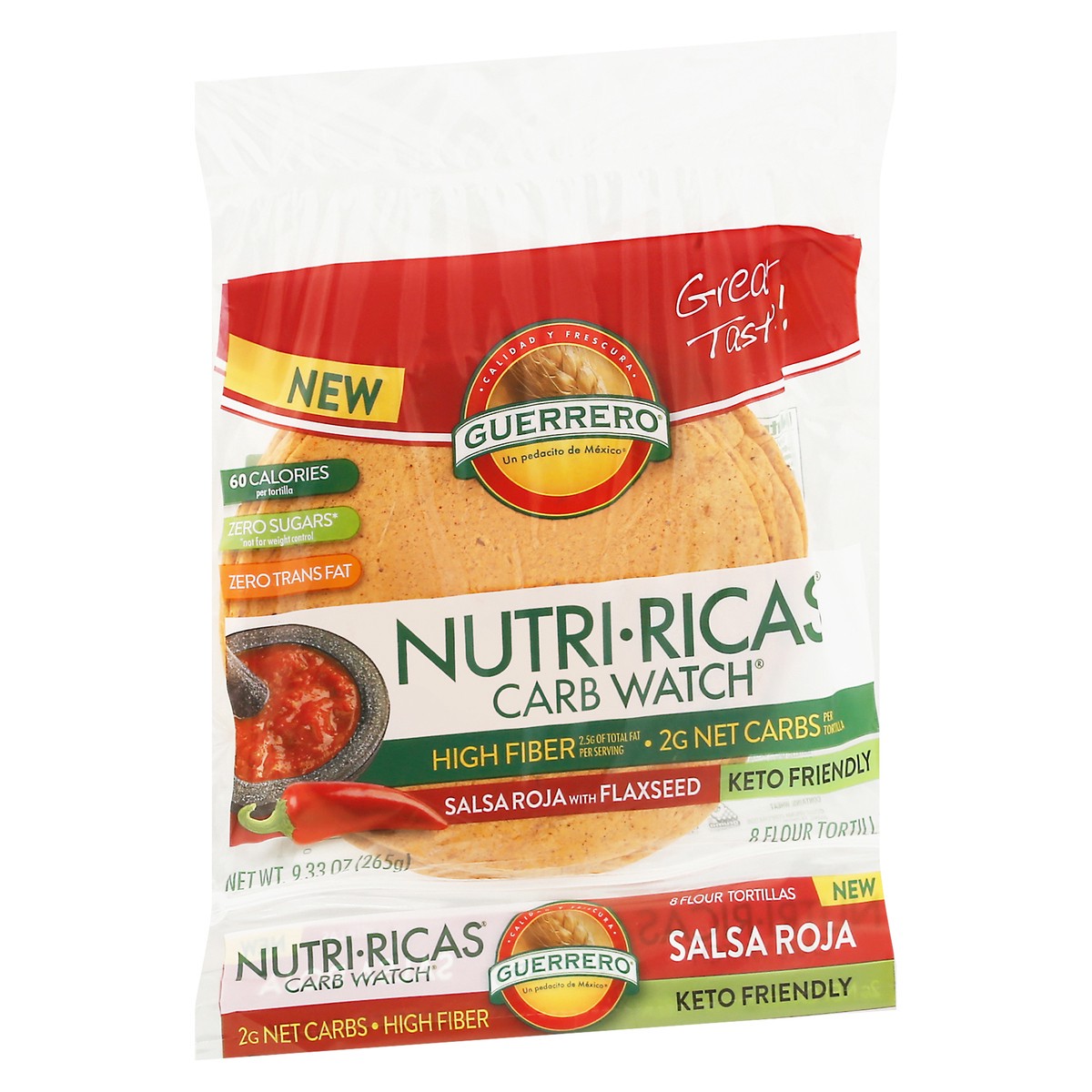 slide 3 of 9, Guerrero Tortillas Corn White Maiz Blanco King Size Bag 60 Count - 75 Oz, 60 ct