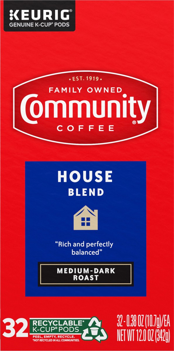 slide 7 of 10, Community Coffee House Blend, 32 ct