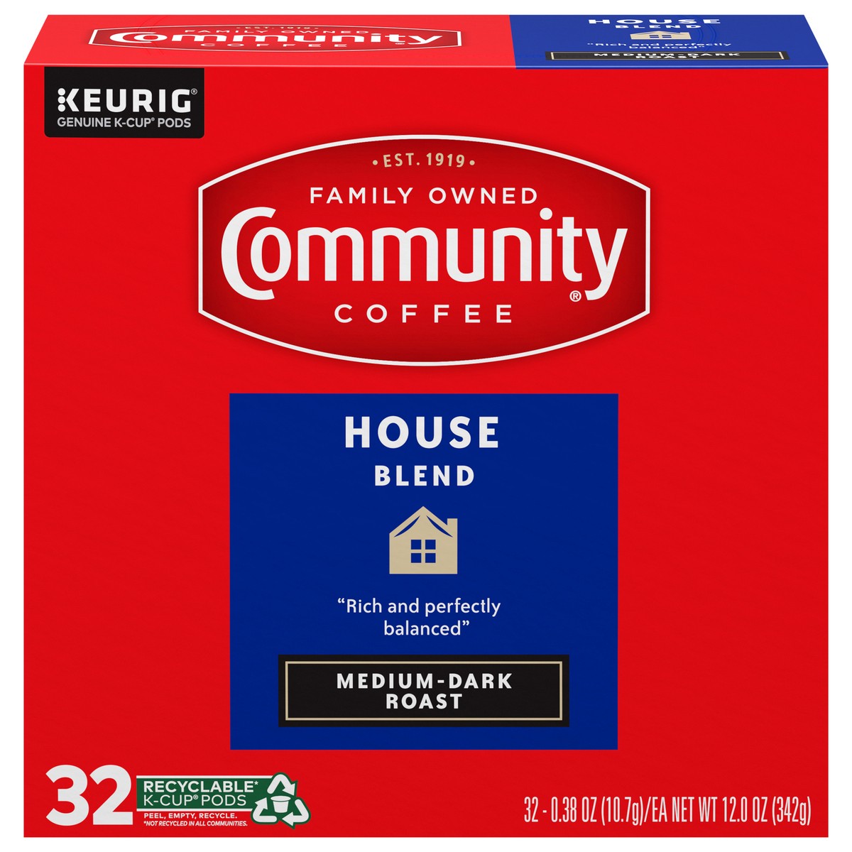 slide 5 of 10, Community Coffee House Blend, 32 ct