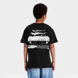 Boys' Corvette Short Sleeve Front and Back Graphic T-Shirt - Black S