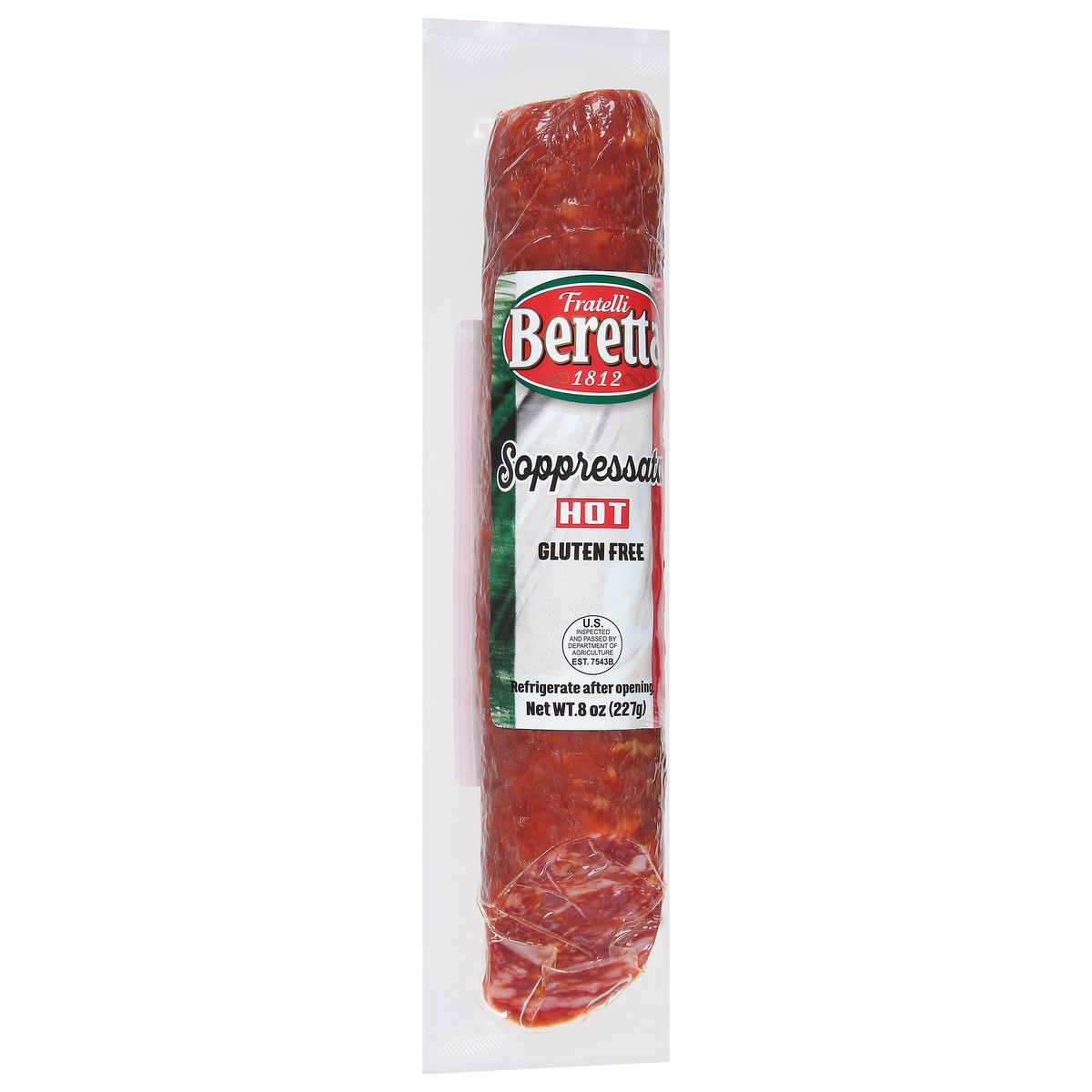 slide 2 of 9, Fratelli Beretta Gluten Free Hot Soppressata 8 oz, 8 oz