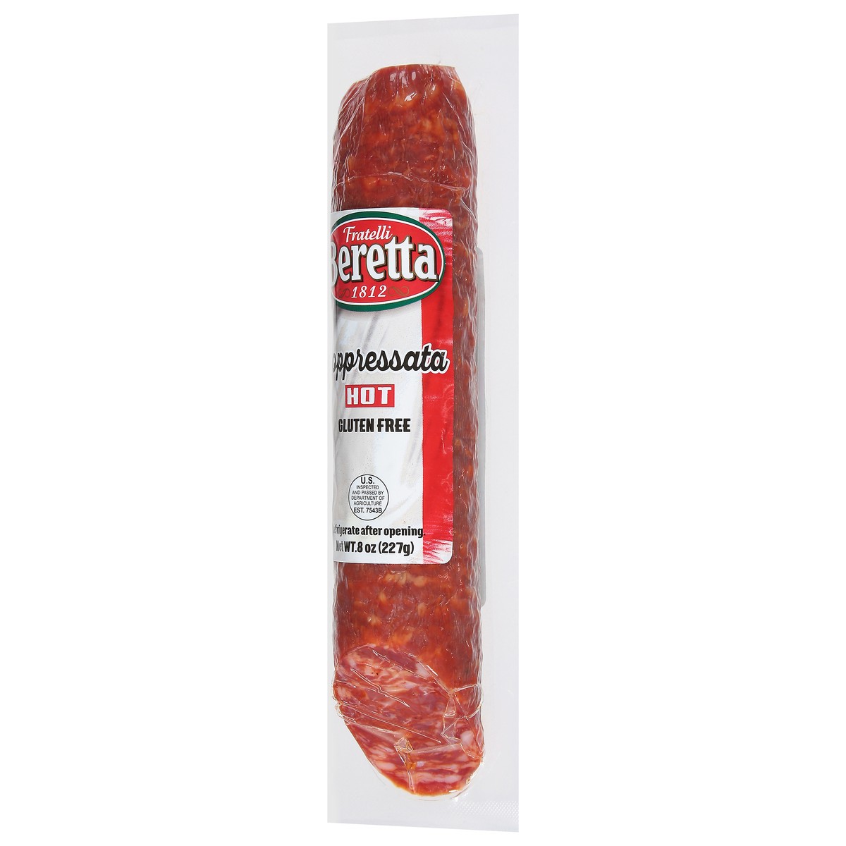 slide 3 of 9, Fratelli Beretta Gluten Free Hot Soppressata 8 oz, 8 oz