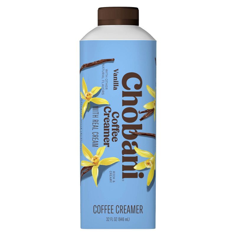 slide 1 of 8, Chobani Vanilla Dairy Coffee Creamer - 32oz, 32 oz