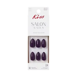 KISS Products Kiss Salon Press-On Fake Nails - Medium Almond - On Loop - 25ct