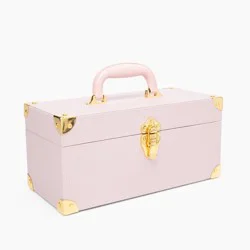 West Emory Nylon Beauty Toolbox with Removable Tray and Gold Metal Corners