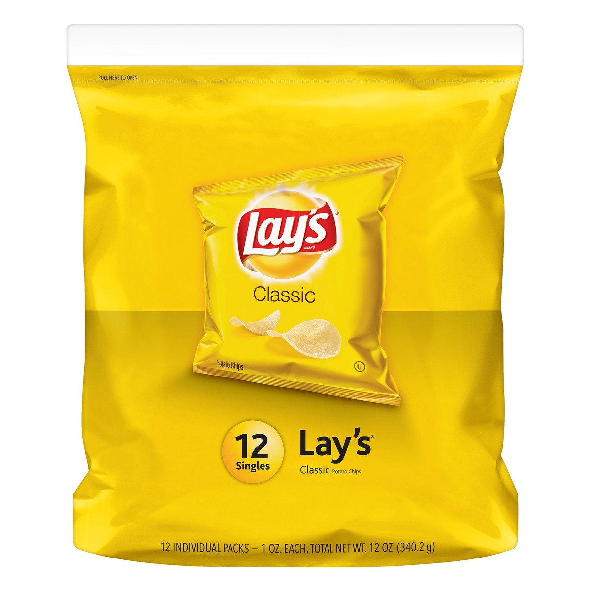 slide 1 of 3, Lay's 12 Packs Classic Potato Chips 12 ea, 12 ct