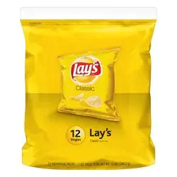 Lay's 12 Packs Classic Potato Chips 12 ea