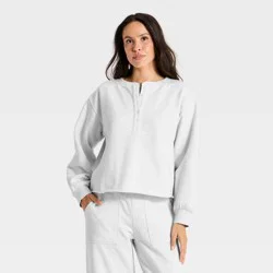 Women's Relaxed Fit Pullover Sweatshirt - Universal Thread™ Heather Gray M