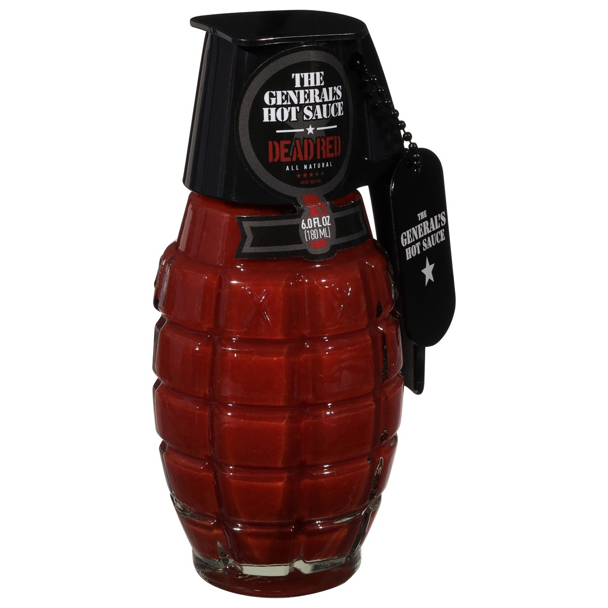 slide 6 of 9, The General's Hot Sauce The General's Dead Red Hot Sauce, 6 oz