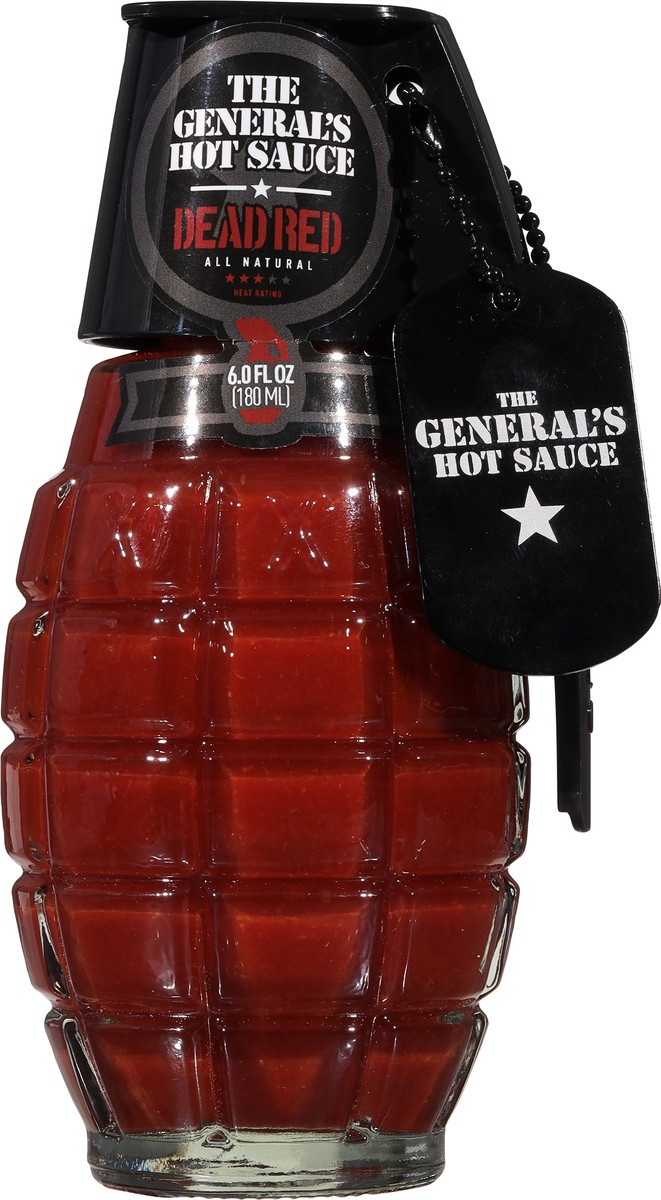 slide 7 of 9, The General's Hot Sauce The General's Dead Red Hot Sauce, 6 oz