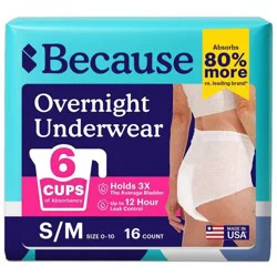 Because Overnight Underwear - S/M