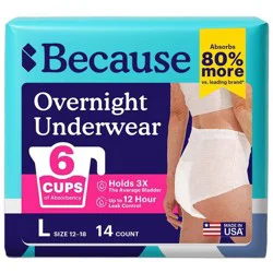 Because Overnight Underwear - L