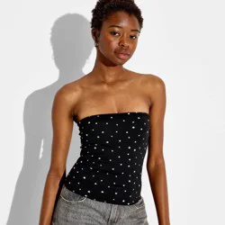 Women's ButterBliss Reversible Tube Top - Wild Fable™ Black M