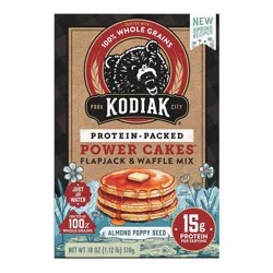 Kodiak Cakes Kodiak Protein-Packed Power Cakes Almond Poppy Seed Pancake and Waffle Mix - 18oz