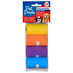 Pet Pride® Durable Waste Bags - Multicolors, 120 ct