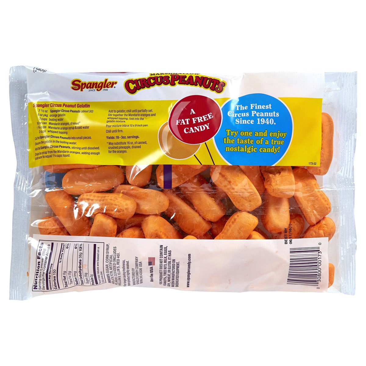 slide 2 of 2, Spangler Marshmallow Circus Peanuts 12 oz, 12 oz