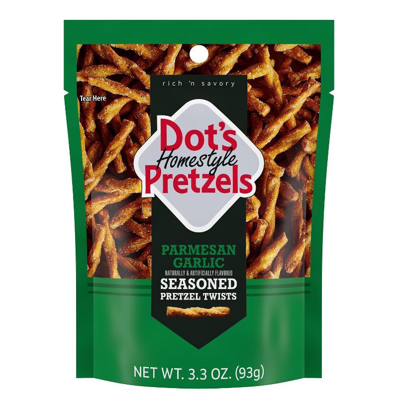 slide 1 of 4, Dot's Homestyle Pretzels Parmesan Garlic - 3.3oz, 3.3 oz