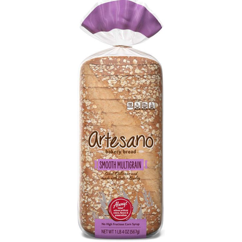 slide 1 of 5, Artesano Sourdough Multigrain Bakery Bread - 20oz, 20 oz