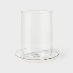 Threshold a collection with @ThisOakHouse Short Glass Pillar Hurricane - Threshold™ a collection with @ThisOakHouse
