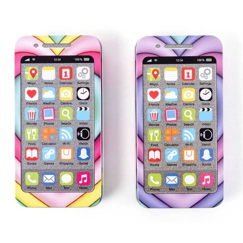 slide 1 of 3, Smartphone Stationery Set Layered Hearts - Scholastic Book Fair, 1 ct