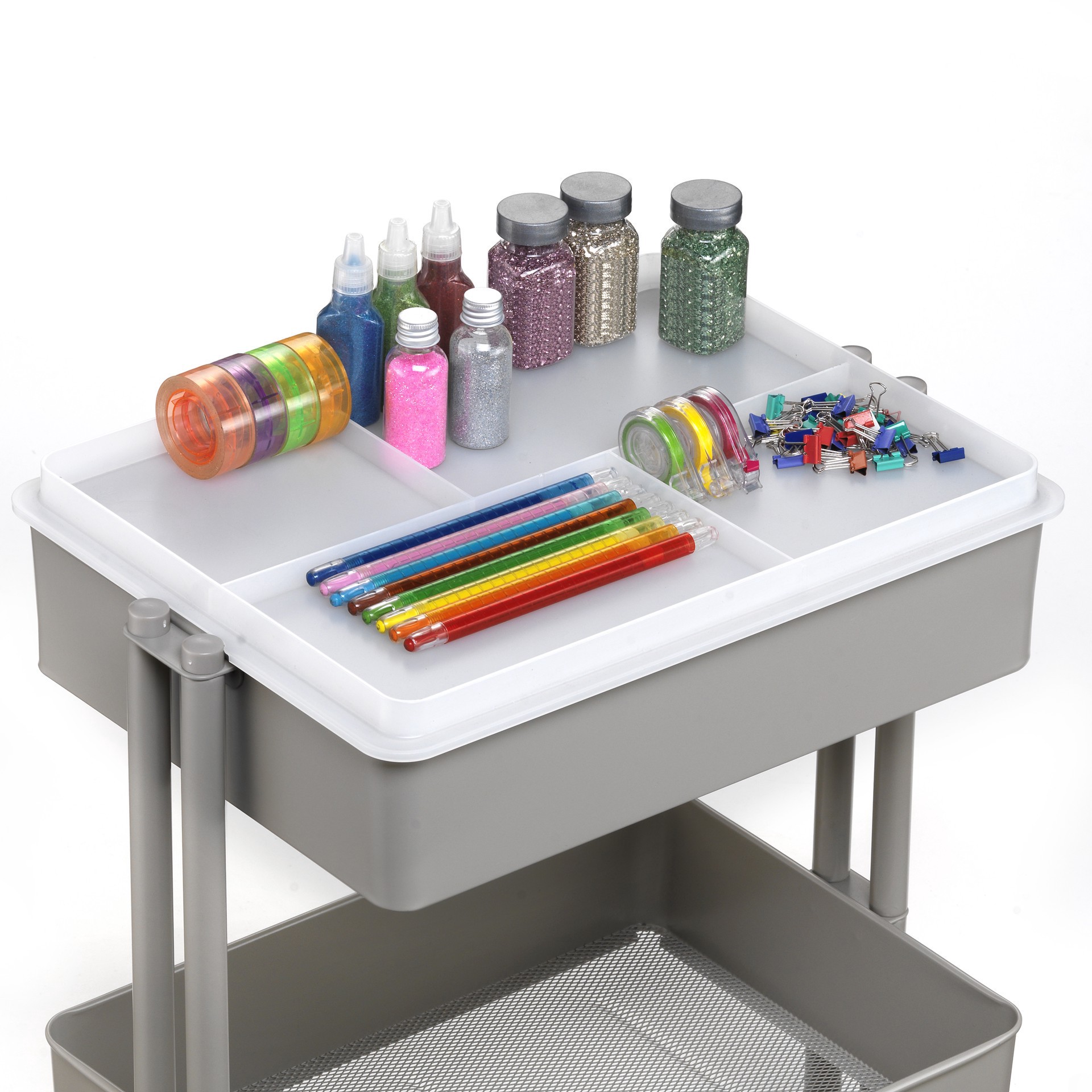 slide 4 of 6, Reversible Lexington Cart Topper By Simply Tidy, 16 in x 12 in x 1 in