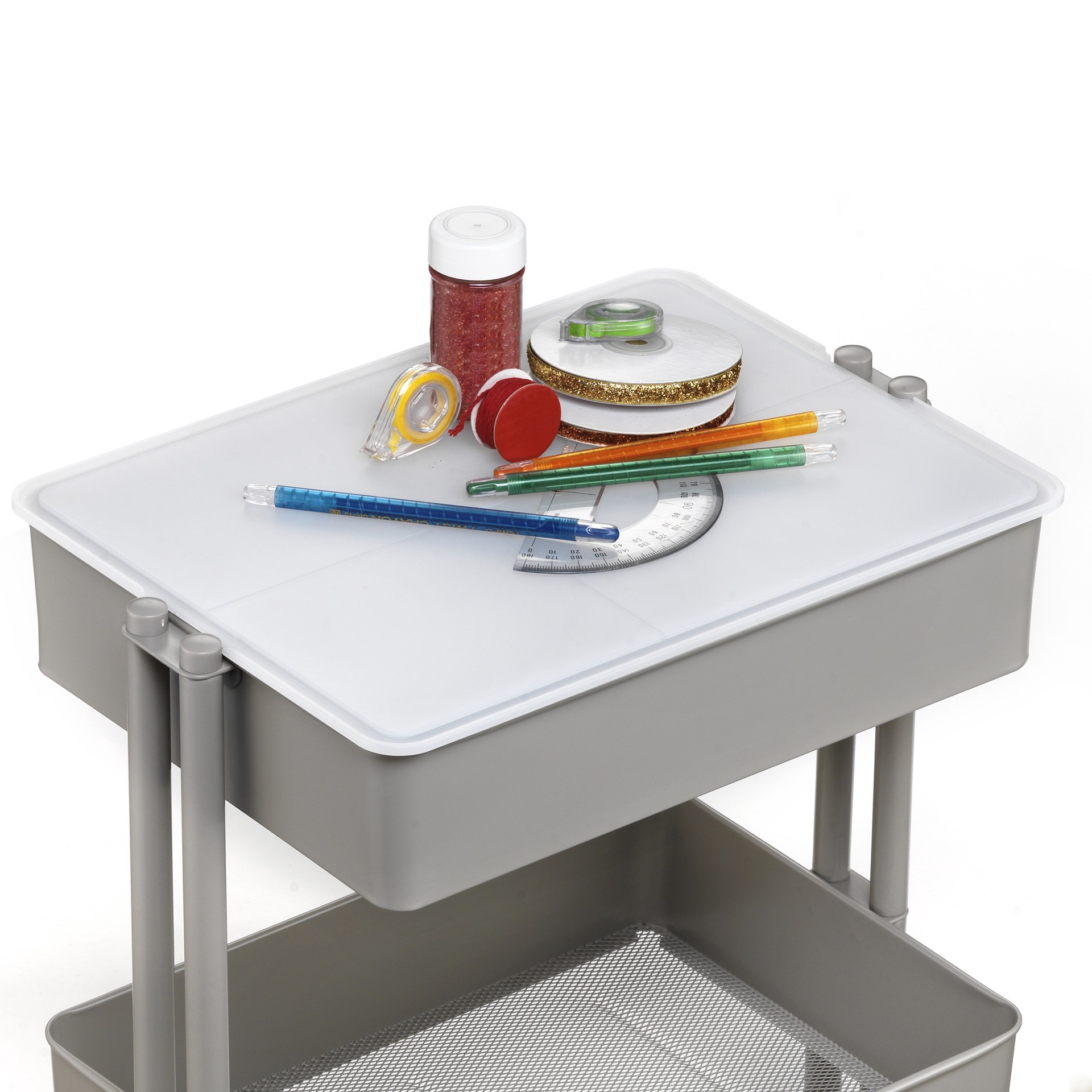 slide 5 of 6, Reversible Lexington Cart Topper By Simply Tidy, 16 in x 12 in x 1 in