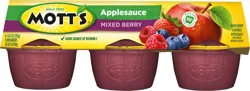 Mott's Mixed Berry Applesauce 6-4.0 oz Cups