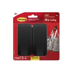 Command Damage-Free Hanging 10lb X-Large Hook with 4 Adhesive Strips