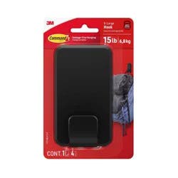 Command Damage-Free Hanging 15lb X-Large Hook with 4 Adhesive Strips