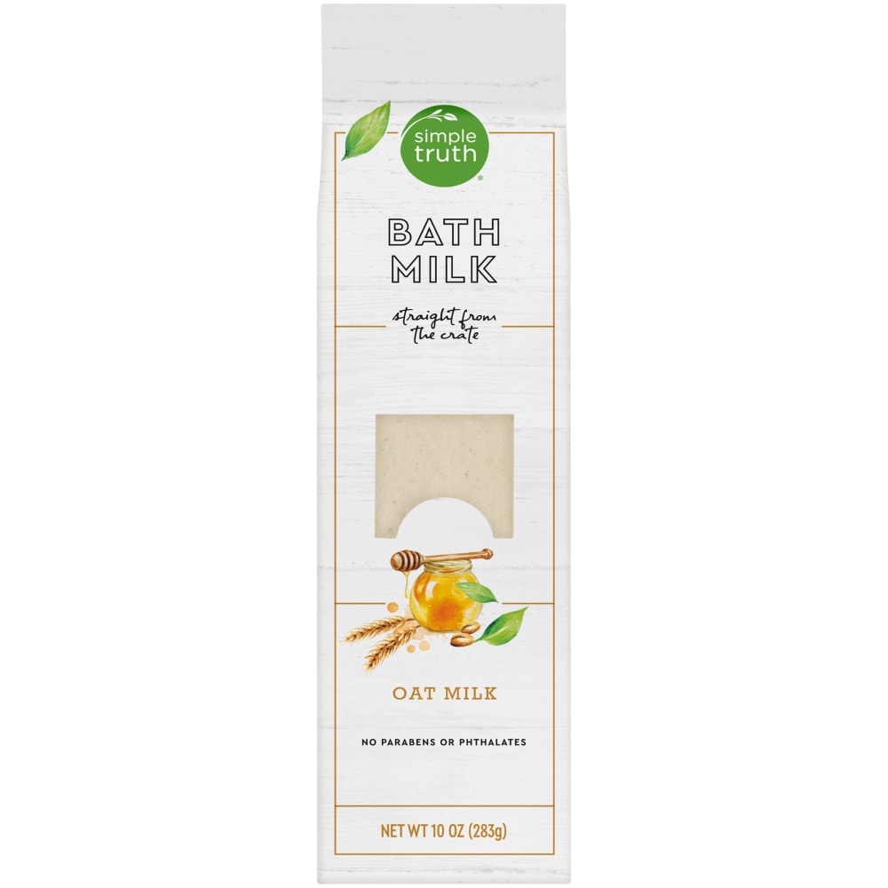 slide 1 of 1, Simple Truth Beauty Crate Oat Milk Bath Milk, 10 oz