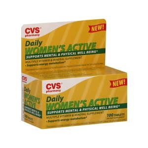 slide 1 of 1, CVS Pharmacy Daily Women's Active Vitamins, 100 ct