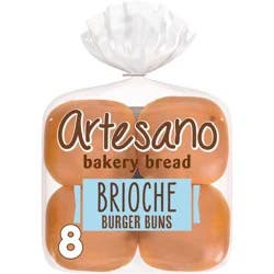 Artesano Brioche Hamburger Buns - 16oz/8ct