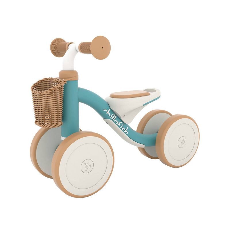 slide 1 of 8, Chillafish Cruzi Ride-On 6" Kids' Balance Bike - Teal, 6 in