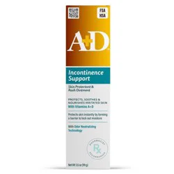 A+D Incontinence Support Skin Protectant and Rash Ointment - 3.5oz