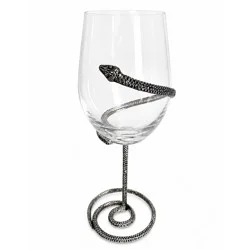 Madison Home Halloween Snake Stemmed Wine Glass