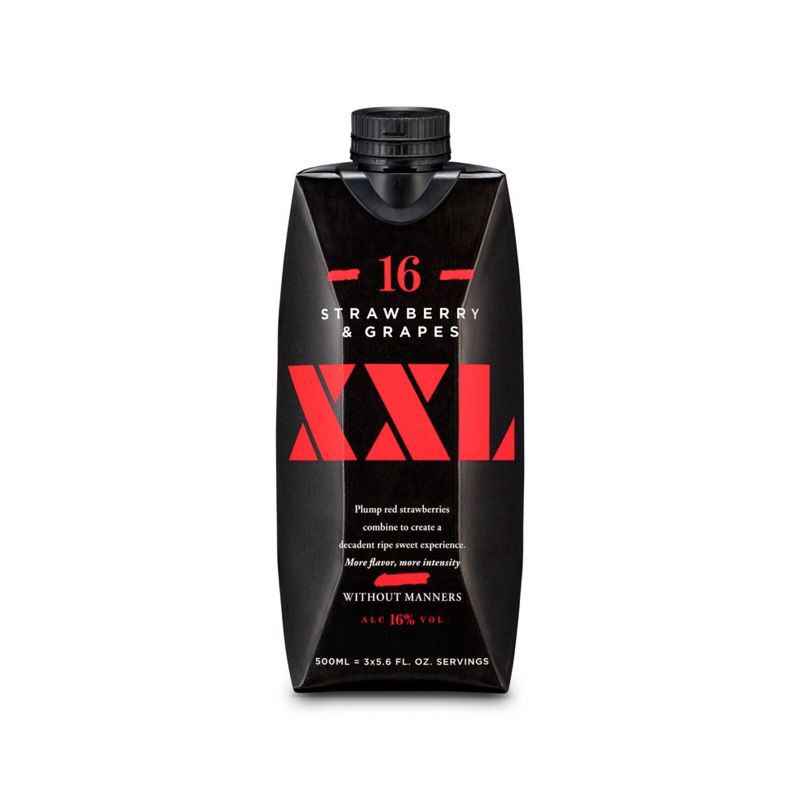 slide 1 of 5, XXL Strawberry & Grapes Moscato Fruit Wine - 500ml Bottle, 500 ml