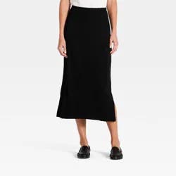 Women's Midi Skirt - A New Day™ Black M
