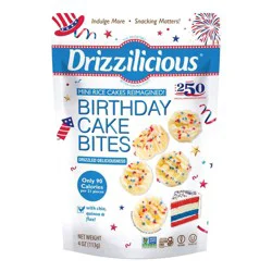 Drizzilicious America's 250 Anniversary Edition Birthday Cake Drizzled Mini Rice Cakes - 4oz
