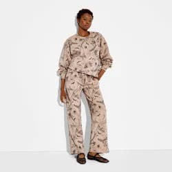 Vinyl Threads Women's Crewneck Woodsy Halloween Graphic Pullover Sweatshirt - Dark Taupe L