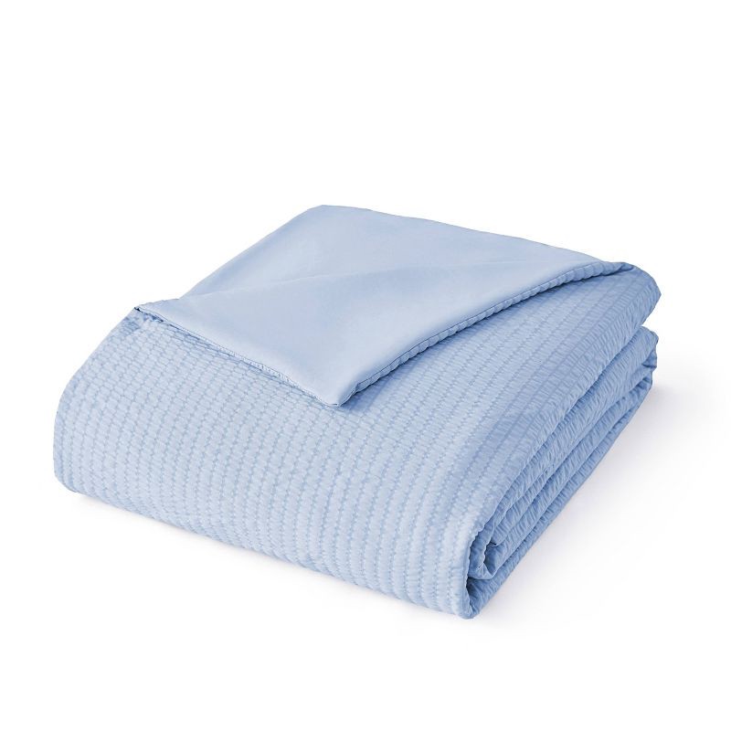 slide 1 of 10, Bedsure Twin/Twin XL Cooling Blanket Blue, 1 ct