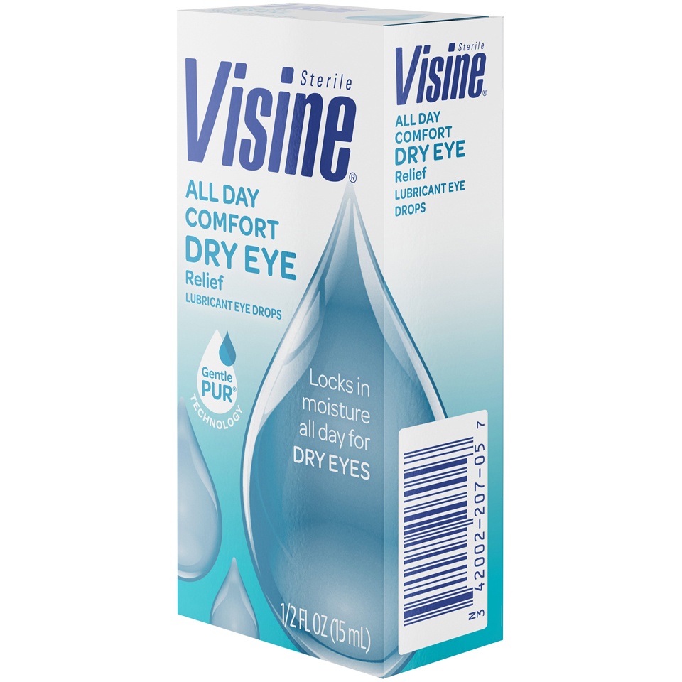 slide 3 of 6, VISINE All Day Comfort Dry Eye Relief Eye Drops, 0.5 Fl. Oz, 0.50 fl oz