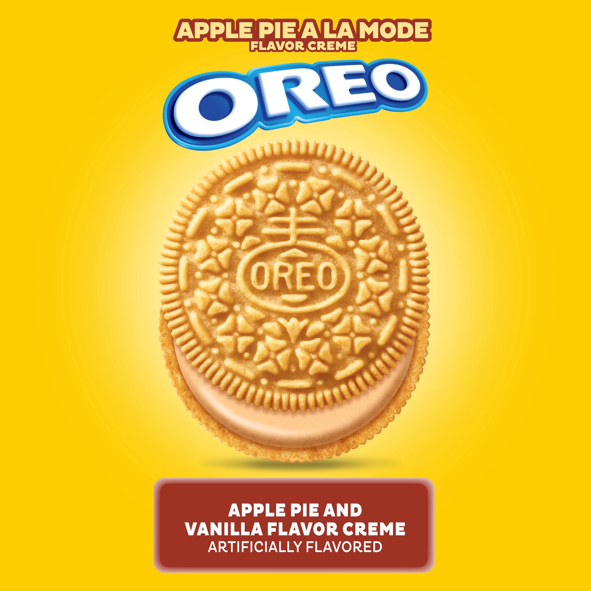 slide 4 of 5, OREO Apple Pie a la Mode Sandwich Cookies, Limited Edition, 10.68 oz, 10.68 oz