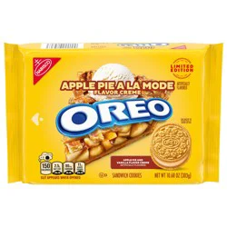 OREO Apple Pie a la Mode Sandwich Cookies, Limited Edition, 10.68 oz