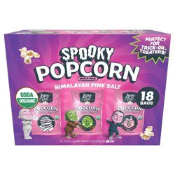 LesserEvil Halloween Himalayan Pink Salt Organic Popcorn Snack - 8.28oz/18ct