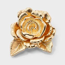 Statement Rosette Brooch Pin - Universal Thread™ Gold