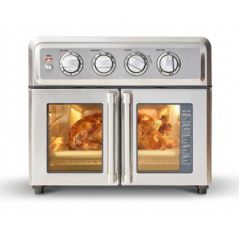 slide 1 of 10, Cuisinart French Door Air Fryer Toaster Oven Stainless Steel TOA-FD70, 1 ct
