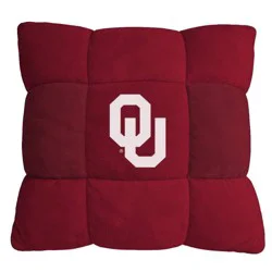 NCAA Oklahoma Sooners Bubble Color Patch Pillow