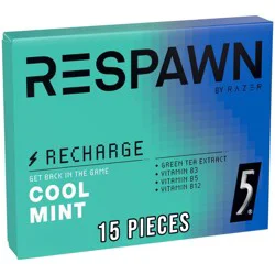 Respawn by Razer Cool Mint Flavor Gum - 15ct
