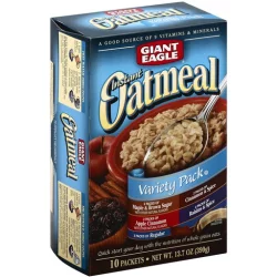 Giant Eagle Instant Oatmeal, Variety Pack