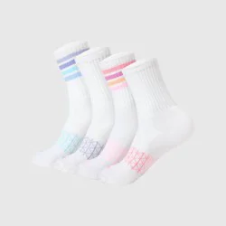 Hanes Women's Comfort Crew Socks 4pk - White 4-10